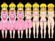 Princess Peach stripping