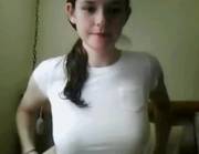 Flashing and tweaking her terrific tits [gif]