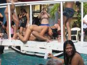 Thai girls going at it. With an audience