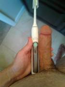 Maintaining good oral hygene. Me and my sonicare