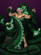 Tongues and tentacles and nagas, oh my! [furry][oral][soft][unwilling][same size][M/m]