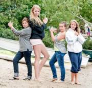 6'4" Abigail and friends