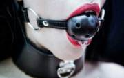 Ball gagged drooler