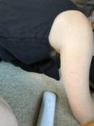 My pit hairs sticking out of my dress.