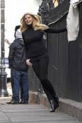 Charlotte McKinney wearing black