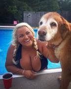 Check out her flotation devices.