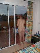 Getting ready and having a peek outside