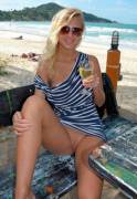 Wine on the beach