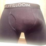 Just got out of the shower.