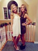 Blonde & Brunette at Christmas