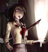 A demonstration in stabbing implements [M/F]