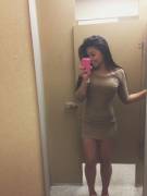 Sexy brown Pinay in hot brown dress (x-post from r/sexypinaybabes)