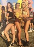 Leggy festival foxes