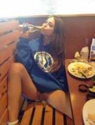 Sipping on some beer