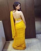 yellow saree