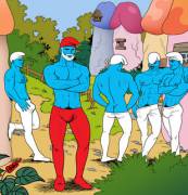 Unsettling Anthropomorphic Smurfs [NSFW]