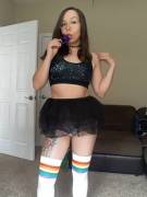 My paci and my tutu make me feel so small! 