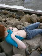 During a day out with Daddy (f)