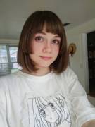 I hope daddy likes my haircut.