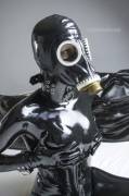fun in gas mask