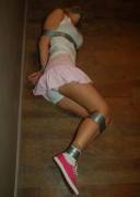 Littlr did she know that the footsteps from the other room are not of her rescuer's. The party her captor organised is about to begin...