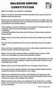 Maledom Empire Constitution