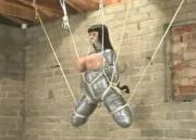 She just hangs around with her goods out