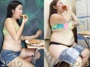 I guess she just hangs out in a middle school...eating