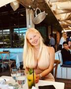 She can feed a whole continent with those