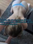 I was absolutely right, she is one hell of a cock sucker