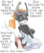 [Midna] [Twilight Princess] [Assjob] [Cumshot]