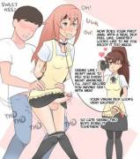 Things He'd Do for Love[Femdom][CFNM][Humiliation][Forced-Bi][Non-Futa]