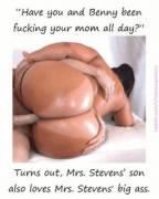 Bonding over big butt.