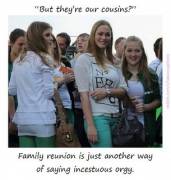 1st cousin? 2nd cousin? It's still good pussy.