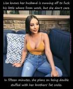 [B/S] Not that she has proof of her husband's infidelity, but he must be cheating, right?