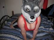 "Leave the mask on" [f]