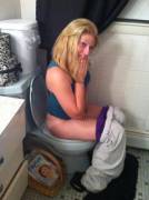 A fake surprised reaction