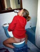 Butters would approve of here seating style