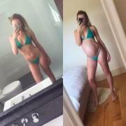 A little bit of fun with the neighbor, and there goes the beach bod. At least the bikini still kinda-fits.