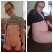 The results of a tiny breeder giving her man everything he can ask for.