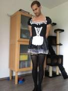 Effeminate Sissy Maid made to serve.