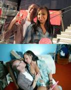 Perverted old geezer fucks a tanned teen with tiny tits