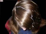 A thick load on her silk