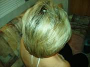 A lady also wants cum on her hair