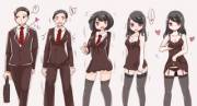 [Img][MTF] 会社員→痴女化シークエンス by vae