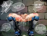 Sissy in the wall (x-post /r/HelplessHentai)