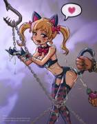 Cat Dva Lucky Lingerie Bondage by StickyScribbles