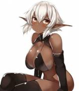 Big tiddy Dark Elf