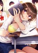 Flashing during class.