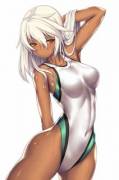 Ramlethal in a swimsuit (Guilty Gear)